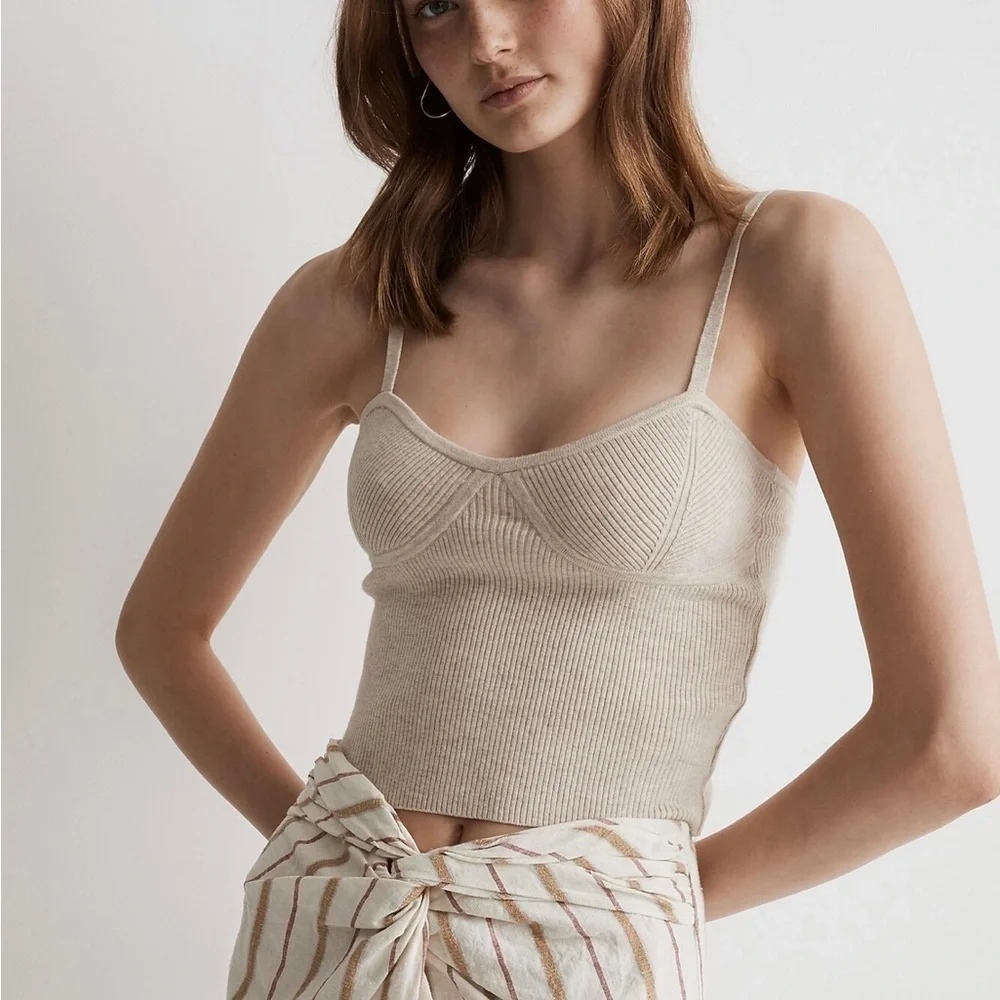 Madewell striped midi sarong skirt - size 10 - desert dune - NWT - Picture 4 of 5